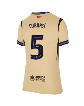 Billige Fotballdrakt Barcelona Pau Cubarsi #5 Replika Bortedrakt Dame 2025-26 Kortermet Billige Fotballdrakt Barcelona Pau Cubarsi #5 Replika Bortedrakt Dame 2025-26 Kortermet